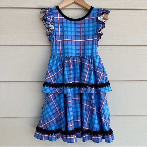 Charlie’s Project Toddler Girls Tiered Twirly Dress Size 3/4T Pinafore Wedding - Picture 9 of 10